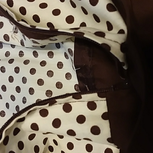 Vintage 70s David Warren 2 piece dress Chocolate ESTATE Size small - Picture 12 of 15